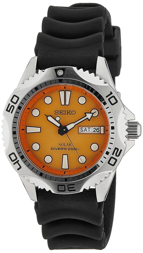 Buy Seiko Solar Analog Orange Dial Men's Watch - SNE109P1 Online at Low ...