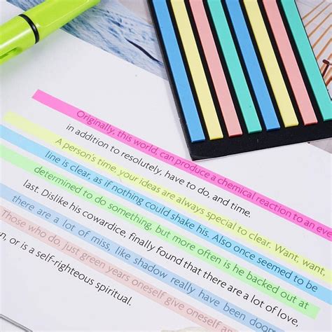 Colorful Transparent Fluorescent Flags: Organize and Highlight with 16 ...