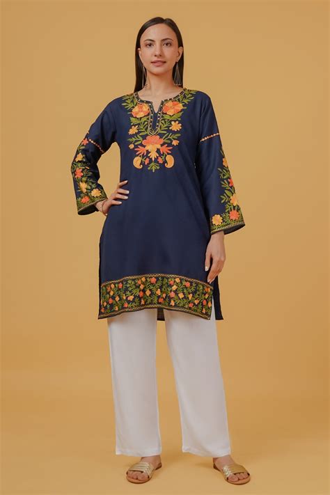 House Of Kari(Chikankari Clothing) - Cotton Kashmiri Aari Embroidered ...