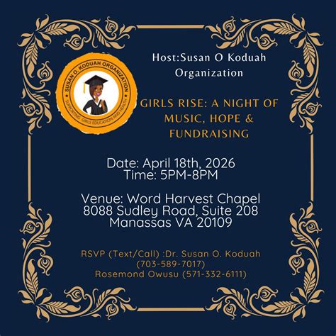 Girls Rise: A Night of Music, Hope & Fundraising , Word Harvest Chapel ...