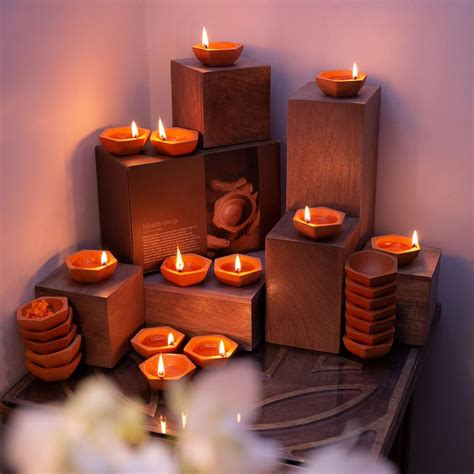 Buy Ellementry Terracotta Handmade Diya - Set of 24 Online at Low ...