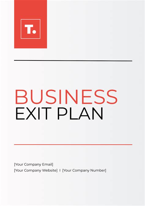Free Business Exit Plan Template to Edit Online