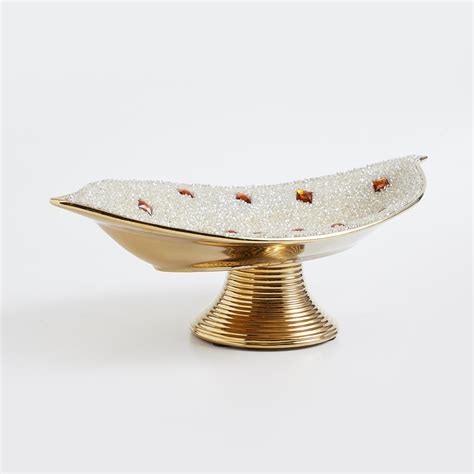 Buy Mystique Metal Embellished Decorative Platter from Home Centre at ...