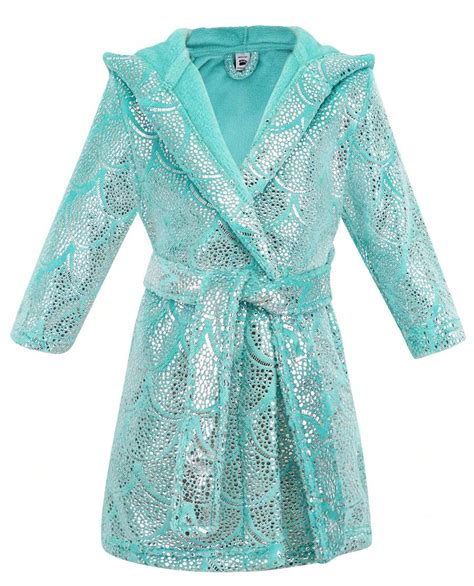 Boys Girls' Fleece Printed Hooded Cover Up Kid Robe | SHEIN USA