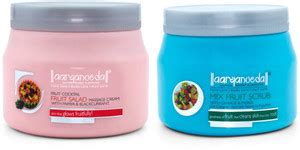 Aaryanveda Fruit Salad Massage Cream for skin types (400 gm) with Mix ...