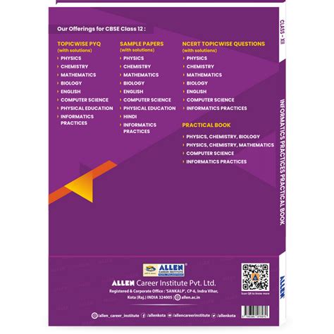 CBSE School Books for Class XII – Allen E-Store