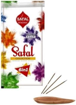 SAFAL Original Agarbatti | Agarbatti for Pooja | Pack of 4 (100 Sticks ...
