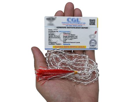 Crystal Heaven Sphatik Mala Ganthi 108 Beads Original Diamond Cut Japa ...