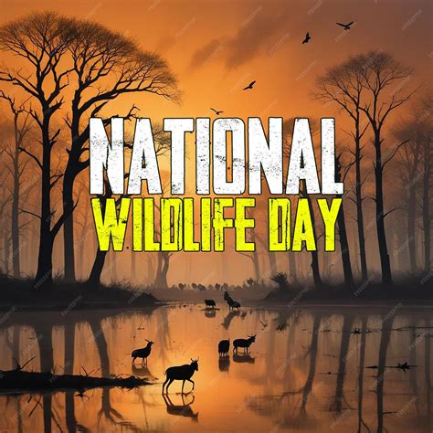 National Wildlife Day Poster Flyer Banner and National Wildlife Day ...