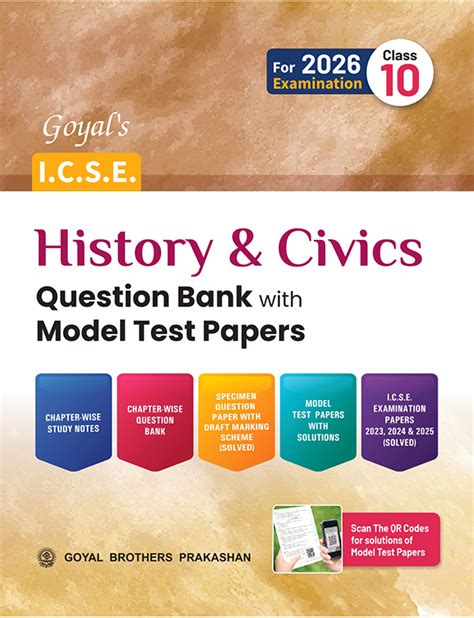Goyal's ICSE Question Bank with Model Test Papers for Class 10 ...