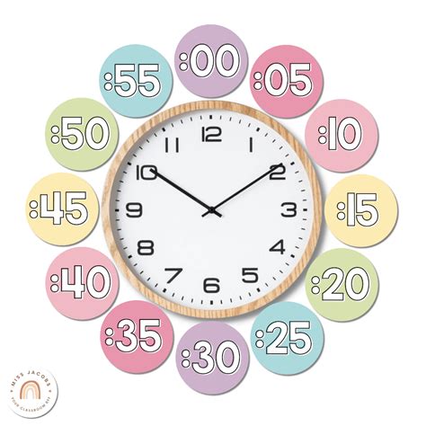 Image result for Clock Numbers Colored