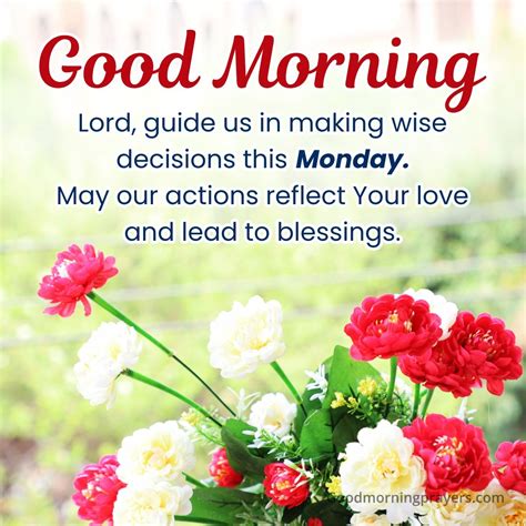 Monday - Good Morning Prayers