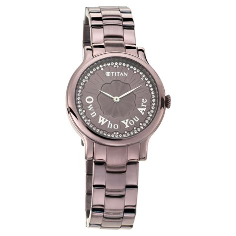 Buy Online Titan Self Expression Purple Dial Analog Stainless Steel ...