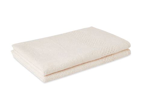 Pearl - Beige 2 Piece 100% Cotton Hand Towel Set - Swift Dry By Spaces ...