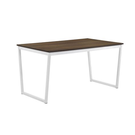 WESTON White Wood Dining Table 6 Seater Dining Table 4 Seater Meja ...