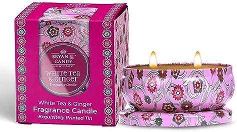 Bryan & Candy Scented Candle Gift Set for Men and Women | White Tea ...