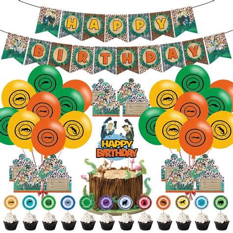 Buy Wild Kratts Birthday Party Supplies, 1 Pcs Happy Birthday Banner, 1 ...