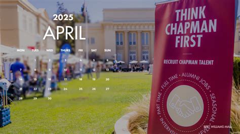 Chapman Desktop Calendars for 2025