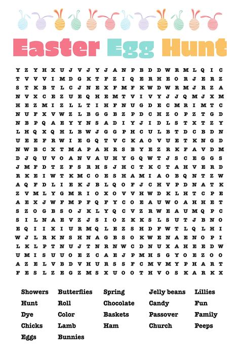 Easter Search Clue - 10 Free PDF Printables | Printablee