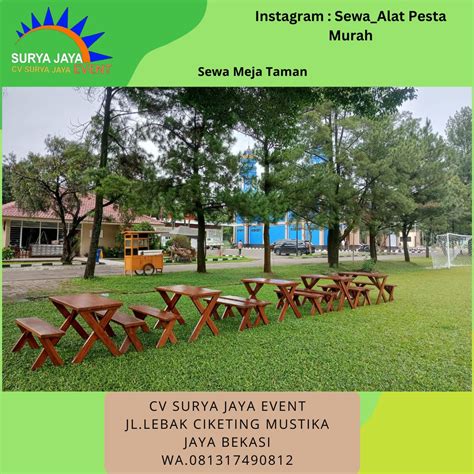 Sewa Meja Taman Untuk Acara Bazar