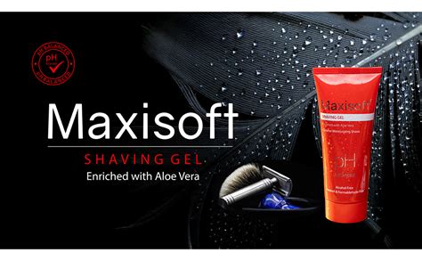 Maxisoft Shaving Gel 100 ml | With Aloe Vera, Shea Butter, Glycerine ...