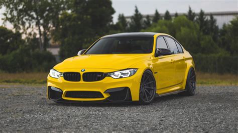 Download wallpaper BMW, Yellow, F80, M3, section bmw in resolution ...