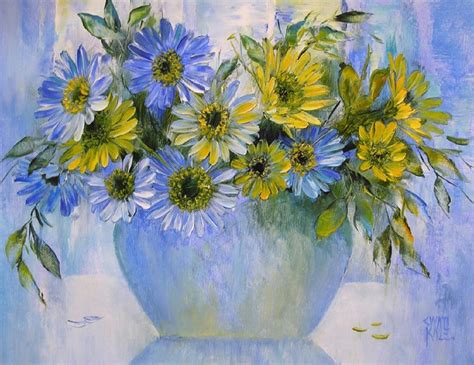 Buy Painting My Flowers Artwork No 16184 by Indian Artist Swati Kale
