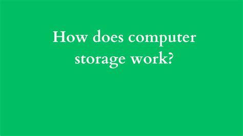 Image result for How Does Computer Storage Work