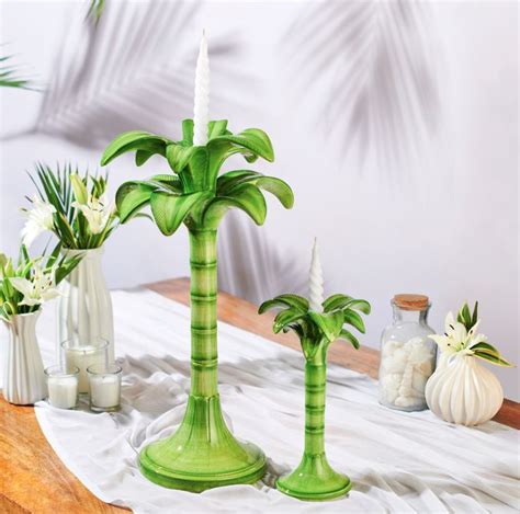 Palm Tree Candle Holder - Tall – plateandpeonie