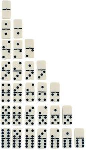 Shrih Double Six Domino Game Set with 28 Domino Tiles Party & Fun Board ...