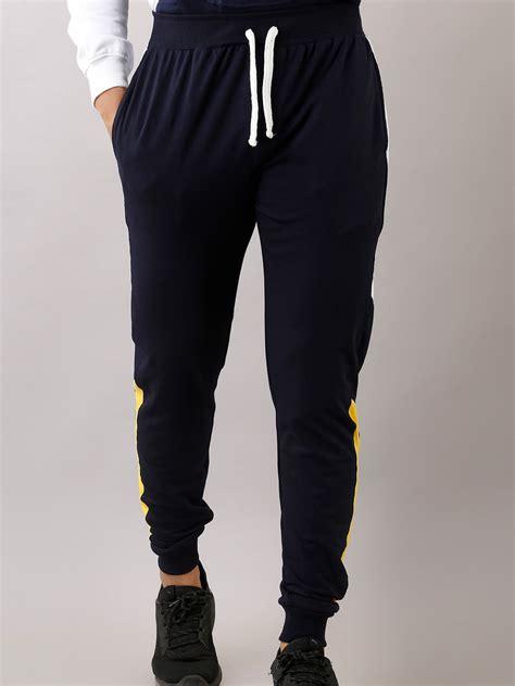 COLOR BLOCK BLUE YELLOW TRACK PANTS – feranoid