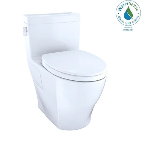 TOTO Legato Cotton White Elongated Chair height 12-in Rough-In ...