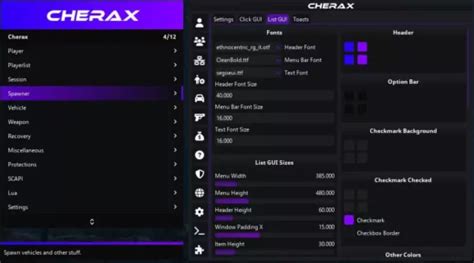 Cherax Mod Menu 的图像结果