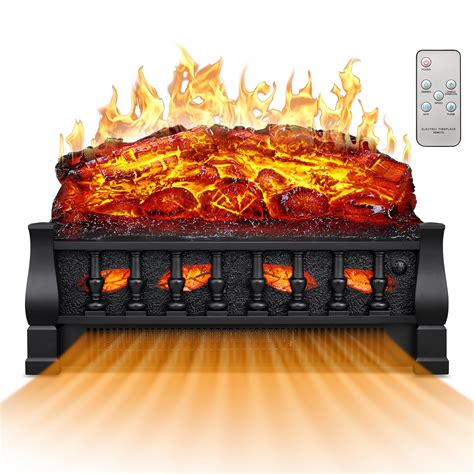Buy 21 Inches Electric Fireplace Insert Log Heater Set, Freestanding ...
