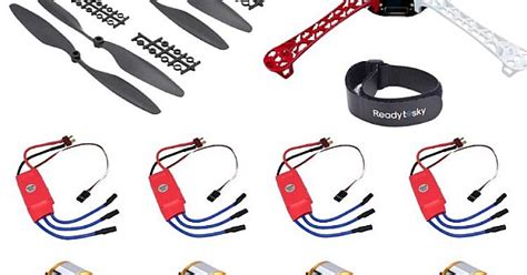 Drone Accessories Combo ( 4 x motor, 4 x esc, 2 x 1045 Propeller, 1 x ...