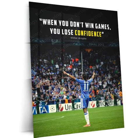 Didier Drogba Metal Poster – Chelsea Legend Wall Art – TURTLEWINGS