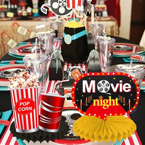 Buy Movie Party Table Honeycomb Centerpieces Movie Party Table ...