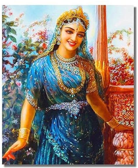 Framewise Religious Art Canvas Paintings, Shri Radha Rani, Radha ...