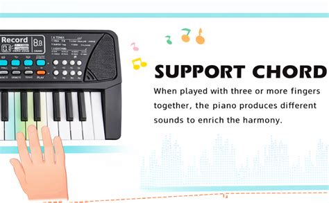 Buy Storio Kids Piano Keyboard with Mic | 37 Keys, 8 Rhythms, 8 Tones ...