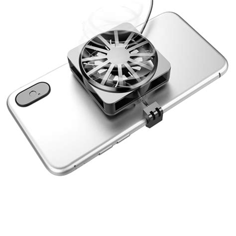 Wintech Universal Gaming Phone Cooler Portable RGB Fan Holder Heat Sin ...