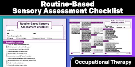 Occupational Therapy Sensory Assessment | Twinkl USA