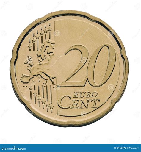 20 cent euro coin stock image. Image of euro, euros, detail - 3160673