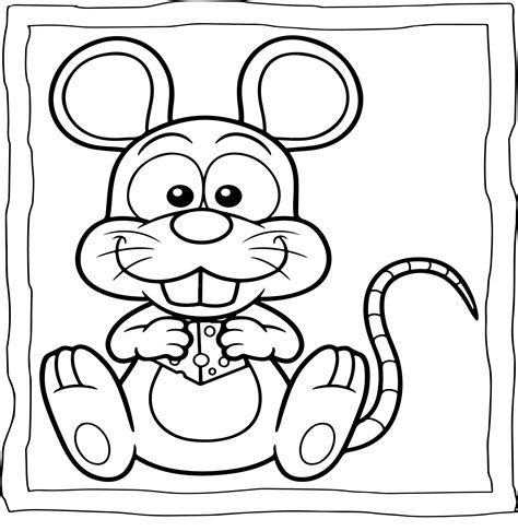 Mouse Coloring Pages For Kids