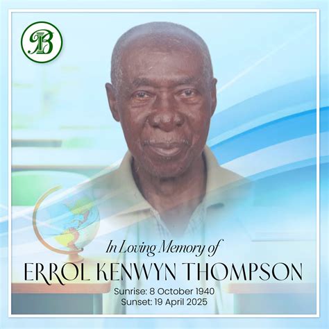 Errol Kenwyn Thompson - Belgroves Funeral Home