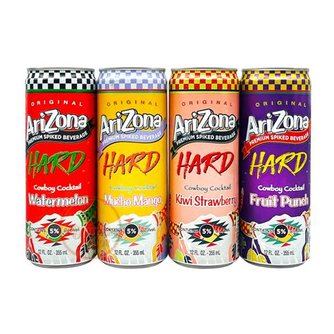 Arizona Alcohol Hard Spiked Juice Cocktails Party Pack 4Pk Cans ...