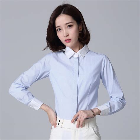 时尚白领职业装女衬衣款WY-61919-工作服款式分类-深圳贵格服饰