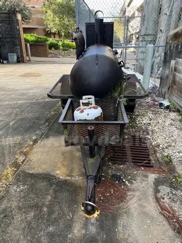 LANG BBQ SMOKER- COOKER ATTACHED TO A TRAILER | GovDeals