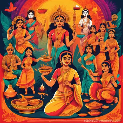 Bangladesh Bengali Culture Poster | Stable Diffusion Online