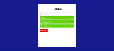 Image result for To-Do List JavaScript HTML/CSS