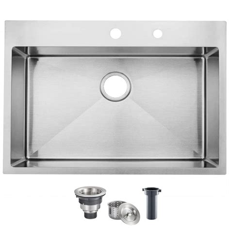 Kingo Home 30 Inch Drop In Kitchen Sink 30x22 Inch | Desertcart INDIA